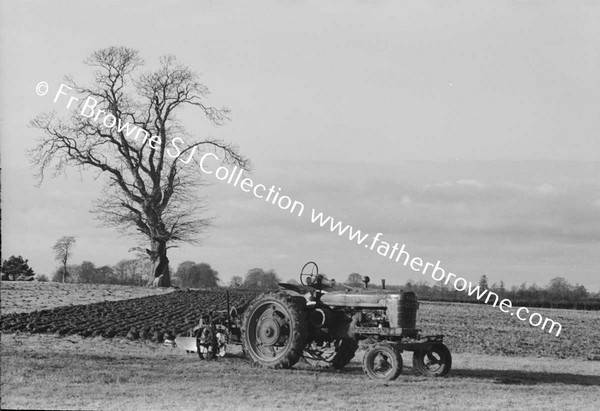 PREPARING FOR SOWING WHEAT WITH TRACTOR